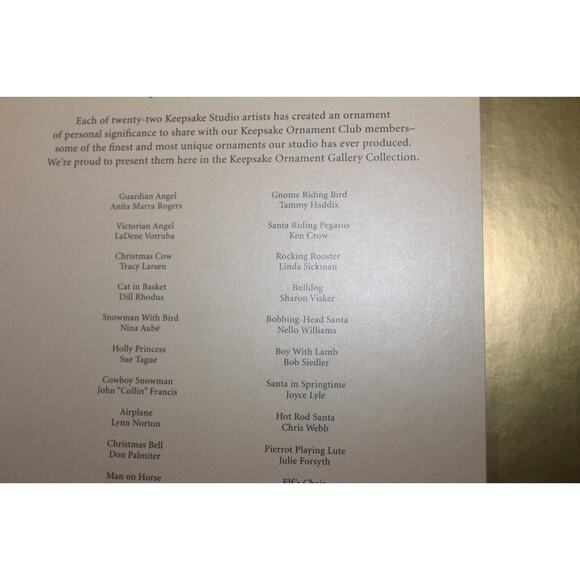 Hallmark Keepsake Ornament Club Gallery Collection Holiday Display Exclusive 30 - Picture 12 of 13